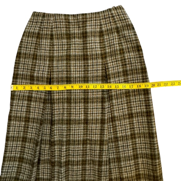 Vintage Riddella  Lined Box Pleat Wool Skirt - Picture 5 of 8